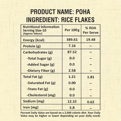 Image of Rajdhani Poha Thick, 500Gm
