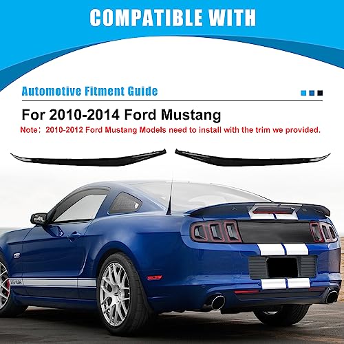 Cpw Led Tail Lights Assembly Compatible With 2010 2011 2012 2013 2014 Ford Mustang Red Lens Rear Sequential Turn Signal Brake Lamp Taillights Replacement Light 1 Pair #TOP6