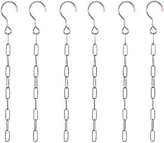 省スペースで衣類すっきり!クローゼット収納用チェーンハンガー スペース節約ハンガー 6本セット クローゼット収納 90%スペース削減 ワードローブ整理