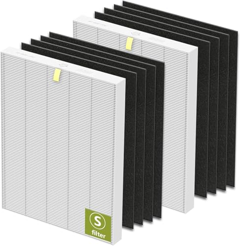 C545 Replacement Filter S for Winix C545 Air Purifier - 2 Pack H13 True HEPA + 8 Activated Carbon Filters