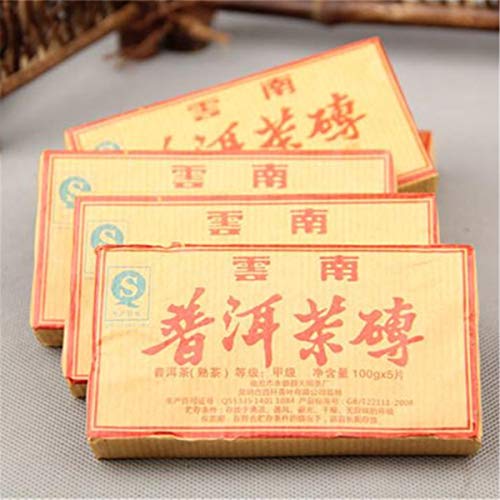 500g de té Puer maduro Yunnan clásico fermentado Puer té ladrillo orgánico Natural Puer viejo árbol cocido Puerh negro… - Imagen 8