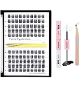 VAYATOR Lash Cluster Kit Lash Clusters Kit 200pcs 20D Individual Lashes 10-18mm Mix Cluster Lashe...