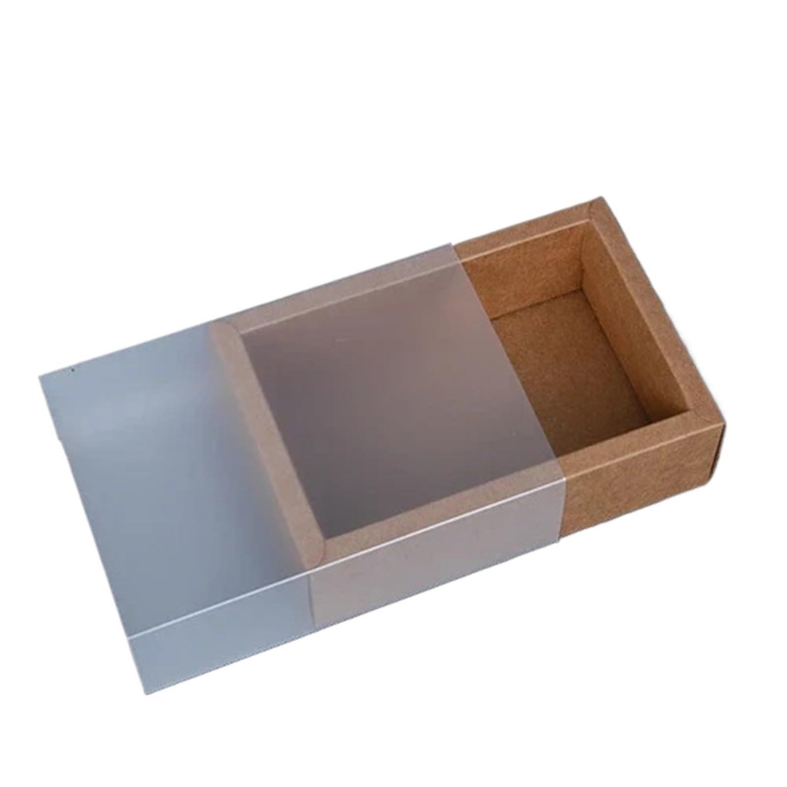 Packung Kraftpapier-Lippenstiftetuis 10 Stück braune/schwarze/weiße ausziehbare Geschenkbox | For Süßigkeiten(Red,24.5x14x8.5cm)