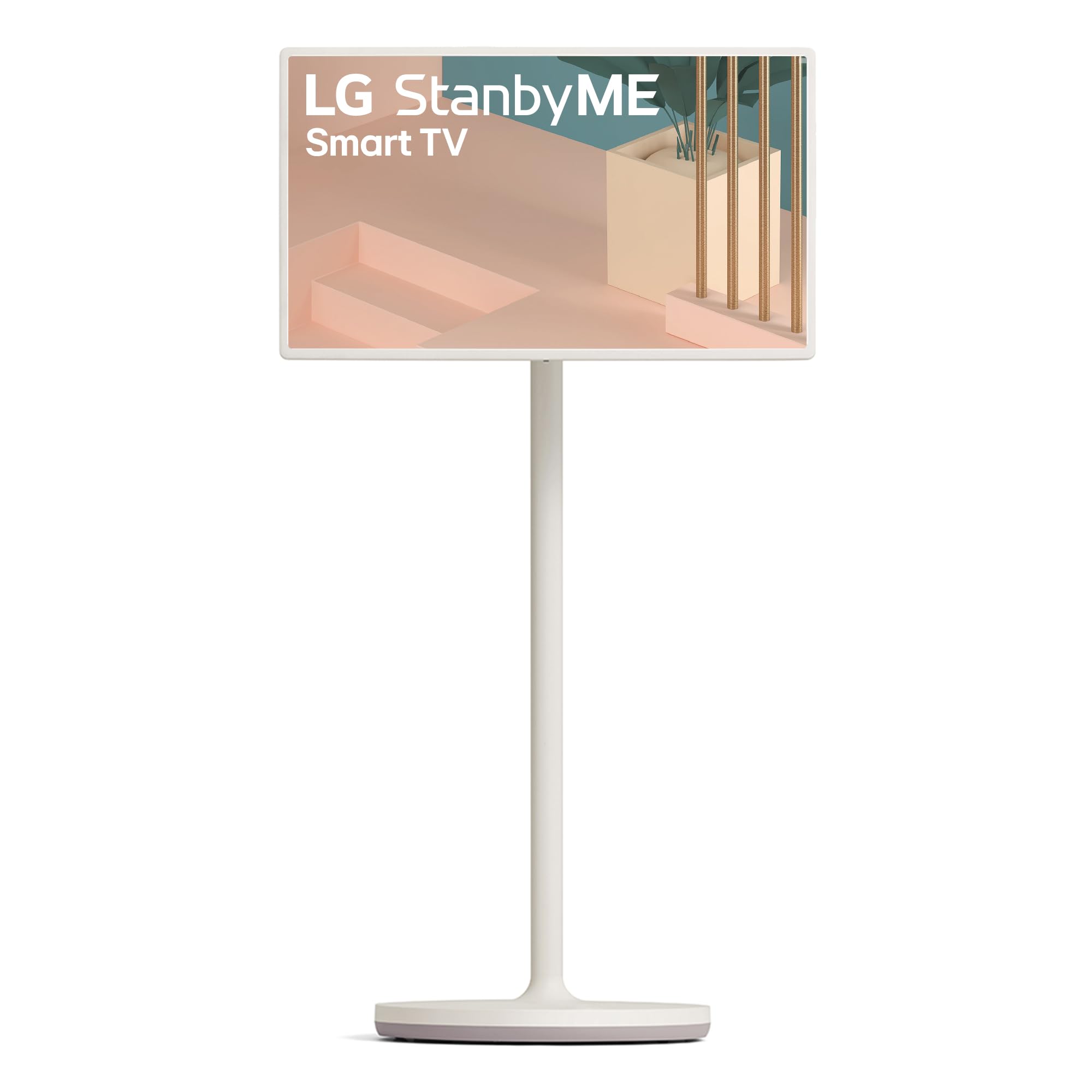 LG 27ART10AKPL - Smart Monitor, StanbyMe, Portátil (Monitor/Smart TV), 27″, 1920×1080, FHD, LED (16:9), webOS6.0, Brillo Ajustable, Mando Incluido, Beige - 2