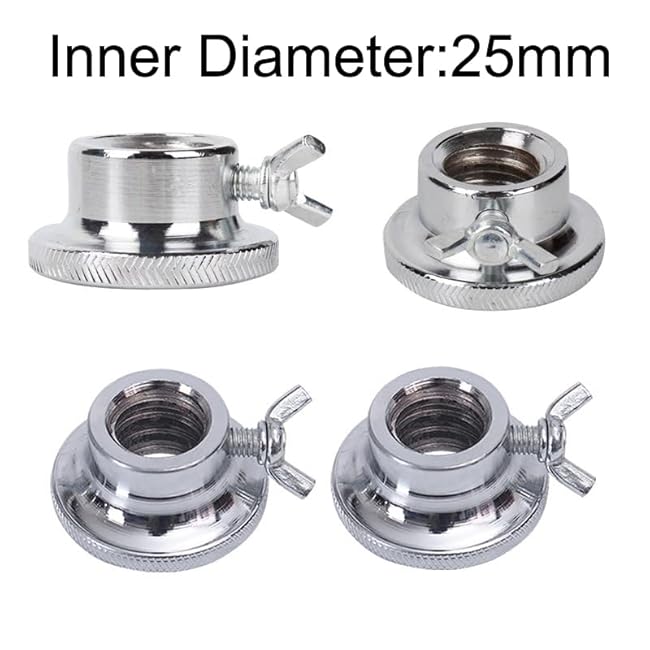 2 Pack Dumbbell Collars Spin Locking Nut with Safety Lock Screw Clamps for 1'' Standard Threaded Dumbbell Handles Weight Bar Hand Weight Set Barbell Adjustable Dumbbells Weight Set