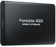 6T External Solid State Drive – 6000GB Portable High-Speed USB 3&period;0 & Type-C SSD&comma; Slim Shockproof Storage for Windows&comma; Mac & Linux