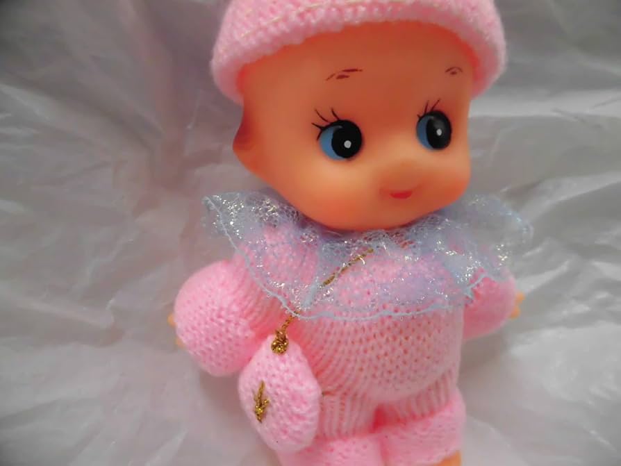 アンティーク】 キューピーの人形 FK 刻印 帽子・服に汚れあり