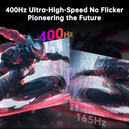 Image of KTC 24.5 inch 400Hz 240Hz Gaming Monitor | Fast IPS 1ms | FHD 1080P Monitor | HDR 400 128% sRGB | HDMI x2, DP x2 |Tilt Adjustability Silver-Gray VESA 360Hz Monitors H25X7