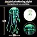 Uniclife 4 Pack Fish Tank Decorations Glowing Effect Aquarium Décor Small Silicone Artificial Jellyfish Coral Plant Ornament