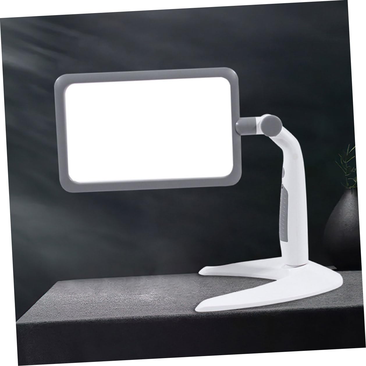 GARVALON LED Lupe mit LEDs Verstellbarem Kalt Warmweißem Licht fache Vergrößerung Multifunktional für Lesen Basteln und Computerbildschirm Batteriebetrieben für Senioren und Detailarbeit