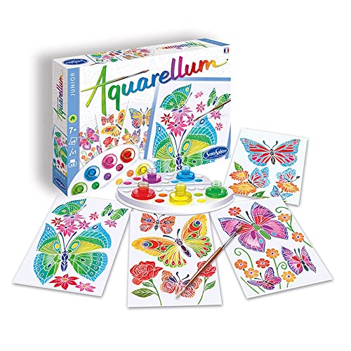 Sentosphère Aquarellum Junior - Butterflies and Flowers