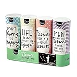 Car Tissues Boxes, Car Tissue Holder with 3-ply Facial Tissue Bulk, Travel Tissues Cylinder Perfect Fit for Car Cup Holder, Refill Car Tissue Box Round Container for Home Bathroom Office(Colorful)
