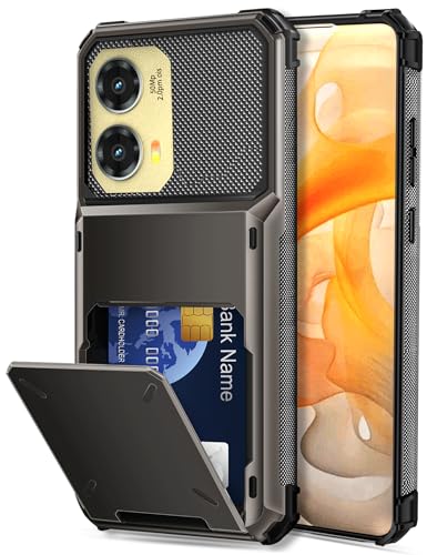 COOYA for Moto G Stylus 5G 2024 Case Wallet 5 Credit Card Holder Slot Flip Cover G Stylus 5G 2024 Wallet Case Back Pocket Dual Layer Protective Hard Shell TPU Rubber Bumper for Moto G Stylus 5G 2024