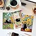 Whaline 36 Pcs Art Print Postcards Famous Painting with Black Cat Post Cards Assortment 6 Designs Greeting Cards for Birthday Baby Shower Party Favors Supplies, 4 x 6 Inch