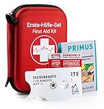 ➕ 𝗕𝗘𝗔𝗧𝗠𝗨𝗡𝗚𝗦𝗛𝗜𝗟𝗙𝗘 & 𝗭𝗘𝗖𝗞𝗘𝗡𝗞𝗔𝗥𝗧𝗘 Bekomme mehr für dein Geld mit dem zusätzlichen Burnshield-Gel bei Verbrennungen, der Notfall-Beatmungshilfe und der Zeckenkarte! Mit dieser kannst Du Zecken unterwegs entfernen, befolge dazu einfach die Anleitung auf der Rückseite.