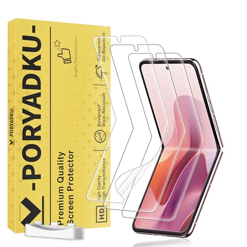 MoShieldwish 3 Pack Screen Protectors for Motorola Razr 2025/2024 Inside Flexible Film No Edge Lifting Scratch Resistant Touch Sensitive HD Clear