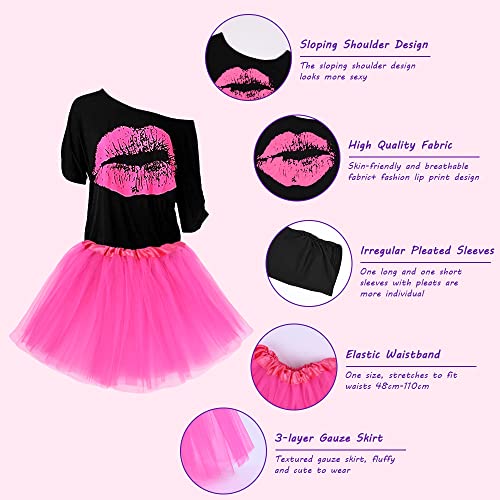Aomig Women's 80s Costume Accessories Set - Image 3