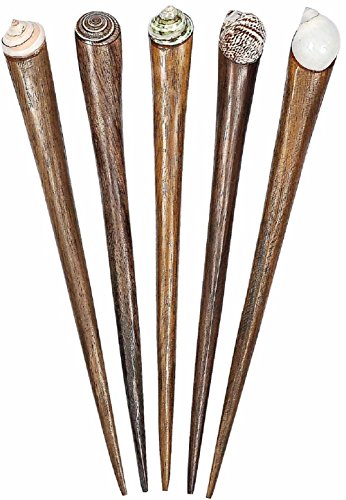 Horquilla fabricado mediante el sistema de con madera Seashell, accesorios para el cabello, número: 1 pcs