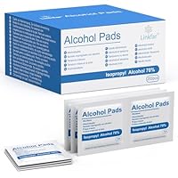 Care Touch Alkoholtücher - 200 einzeln verpackte 70% ige Isopropylalkoholtupfer für Erste Hilfe, medizinische Zwecke und häusliche Pflege, sterilisierte 2-lagige antiseptische Tupfer