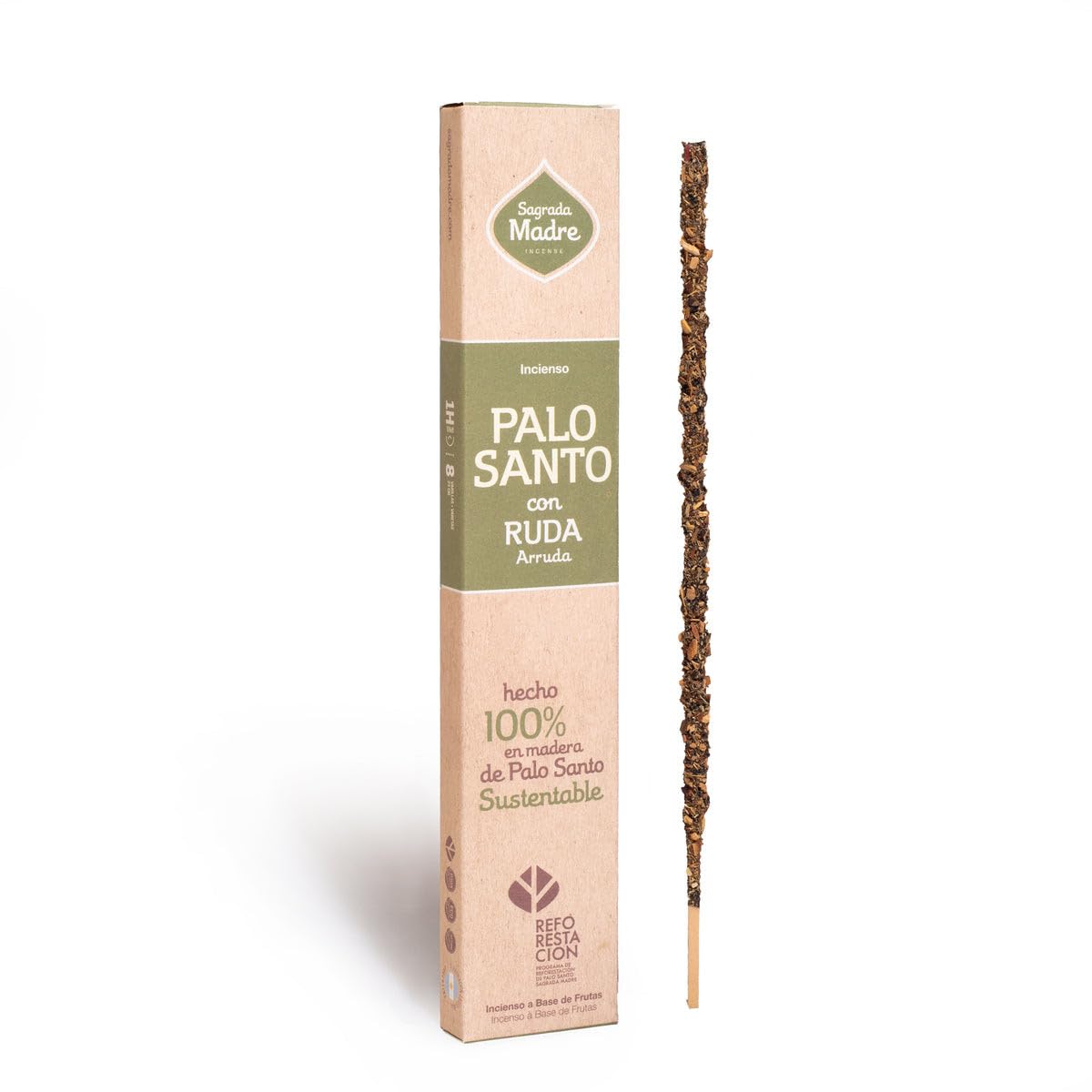 Sagrada Madre Light Palo Santo Incense, 8 Pack (8 Pieces Per Pack)