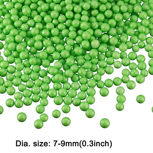 Cuentas de espuma verde de 0,8 cm solucionan el vaciado de jarrones y cojines blandos uxcell 4