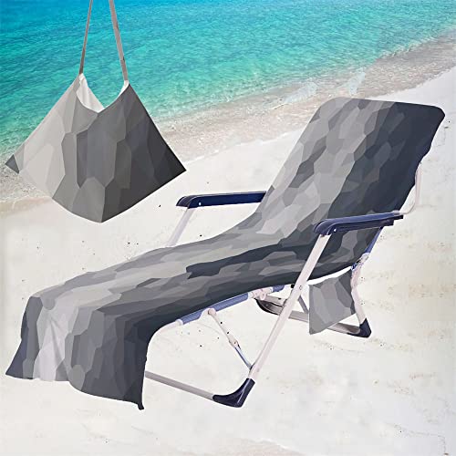 Gartenliegen Bezug Frottee - Mikrofaser Liegenauflage Mit Taschen