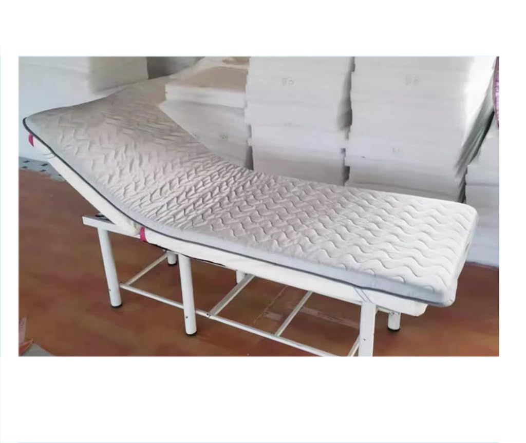 Grey t,60x180*5cm,5cm Spessore Ad Alta Densità di Memoria Schiuma Massaggio Letto Materasso Topper Senza Foro Facciale, Corner Straps & Anti-Slip Bottom