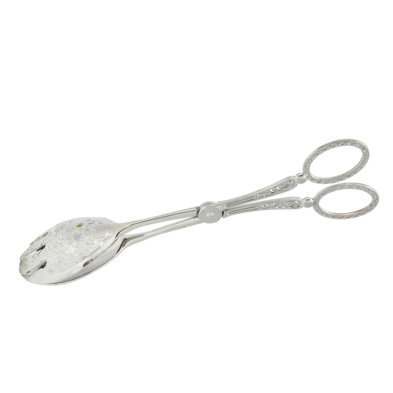 Cocoarm Clip para Alimentos, Herramienta de Cocina de Aleación de Zinc, Pinzas de Pan Multifuncionales para Hornear y Servir, 9,1 Pulgadas de Longitud (SILVER)