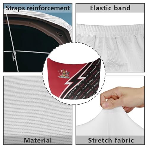 Image of Trinidad and Tobago Car Hood Cover Polyester Elastic Fabrics Washable Suitable for Large SUV and Pickup Trucks 39x59in