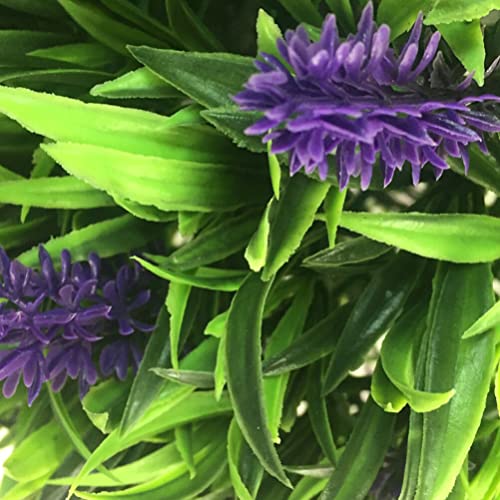 MAGICLULU Lavender Bouquet 30cm Artificial Lavender Ball Artificial Plant Topiary Balls Faux Boxwood Decorative Balls Resistant Artificial Topiary Ball for Backyard Balcony Garden - Image 3