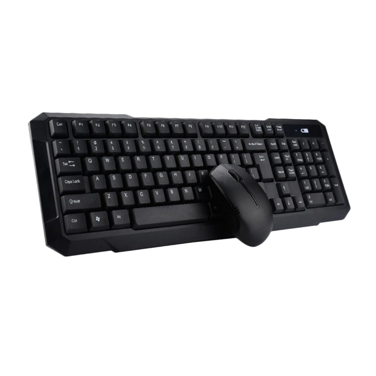 jojofuny Set Tastiera e Mouse Wireless Silenzioso Per Computer Accessori Per Ufficio e Scuola USB Layout Italiano Senza Batteria