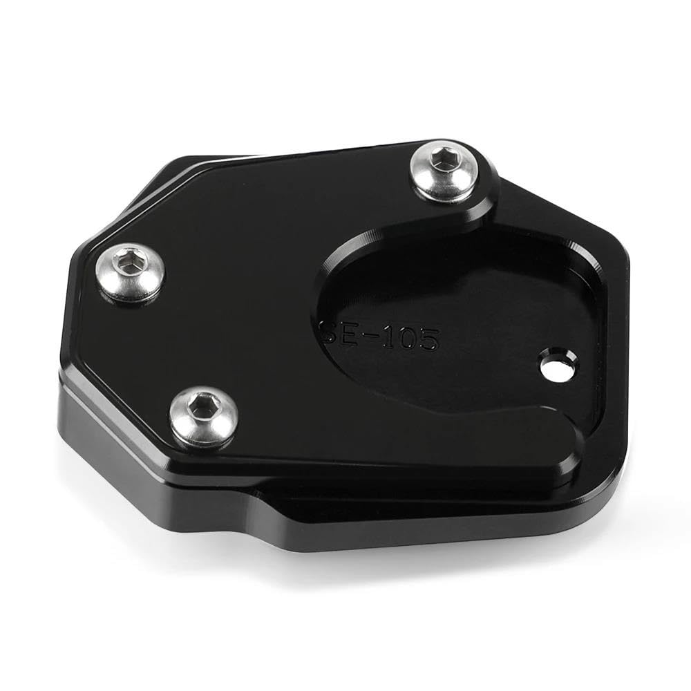 Agrandisseur de béquille moto Honda Crossrunner 2015-2023 plaque aluminium CNC noire