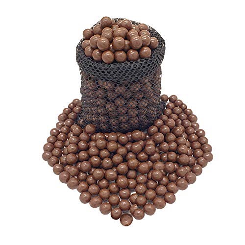 500 Pcs Slingshot Ammo, Slingshot Clay Ammo 3/8 inch, 9-10mm Catapult Slingshot Ammo Biodegradable with Slingshot Ammo Pouch
