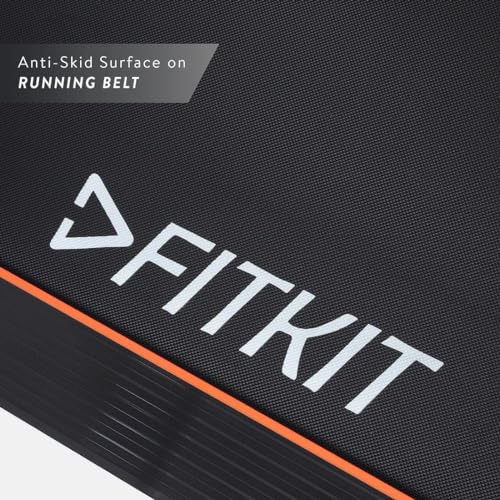 Image of Fitkit FT550M (7HP Peak) DC-Motorised Treadmill (Max Speed: 20km /hr, Inclination: Auto, Max Weight: 150 Kg) with Free Home Installation and Connected Live Interactive Sessions by cultsport