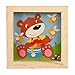 Goki - Petit Jeu de Patience 4 Billes Jouet en Bois Ours Casse tête pour Enfant 5 Ans +