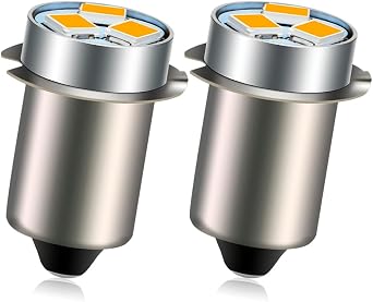 Ruiandsion P13.5S LED Bulb 4.5V Warm White for Household Lantern 2Pcs