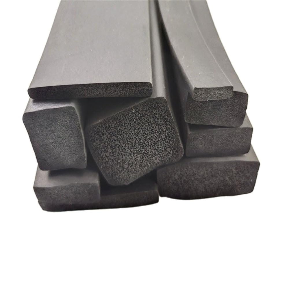 EPDM Foam Sealing Strip 5M Cabinet Door Rubber Gasket Black