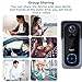 WiFi Video Doorbell Camera, Agoal Wireless Doorbell Camera with Chime, 1080P HD Home Security Smart Doorbell Camera with 32GB SD Card Installed, 166° Wide Angle, PIR Motion Detector, Night Vision