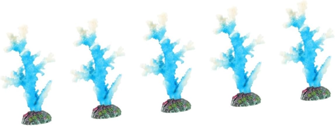 4pcs Simulated Coral Landscaping Aquarium Plants Freshwater Fish Tank Tree Decor Fish Tank Coral Decorations Aquarium Fish Tank Sea Artificial Fish Tank Plants