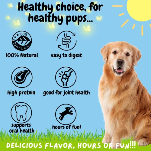 Image of BULLYSTICKS & MORE 6 Inch Bully Sticks (Jumbo /Thick - 12 Count) | Bully Sticks for Large Dogs | 100% Grass Fed Beef | Dog Parents Choice Bully Stick Dog Chews | No Hide Bully Bones for Dogs