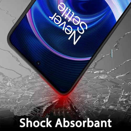 Image of TOUCCH Liquid Silicone Case Cover for OnePlus 10R 5G / 10R Prime 5G | Shock Proof Design & 360 Degree Protection| Premium Soft Black Cover for 1+ 10R / 10R Prime 5G | Silicone Sand Blast - Black