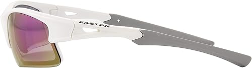 Miniatura 5 de Easton Gafas de sol deportivas estilo cuchilla Reflex para mujer, color blanco, 5.315 in, Blanco