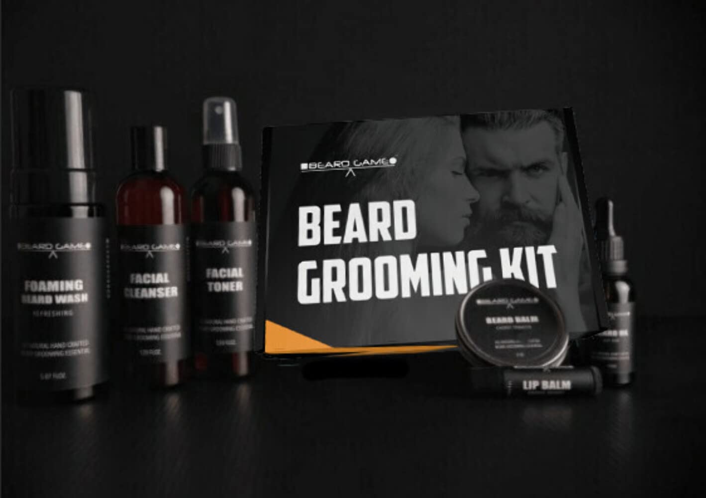 Beard Grooming Kit Sandalwood Burbon