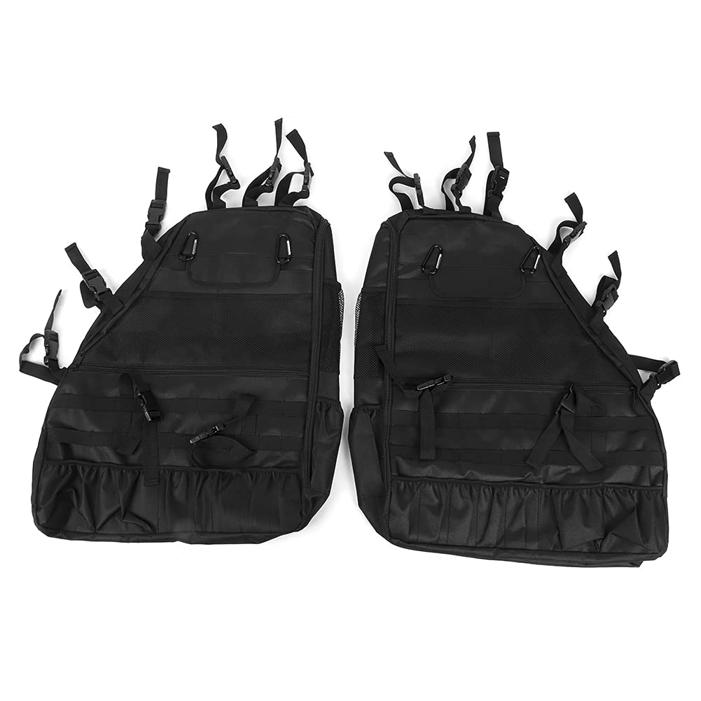 Organizer per Borsa Portaoggetti Durevole con Roll Bar da 2 Pezzi per JK Rubicon 4 Porte, Accessori di Alta qualità per L'organizzazione Dell'auto