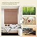 CHEFRU Bamboo Window Roman Shades, Walnut, Cordless Light Filter/Sheer Wood Window Shades Blinds