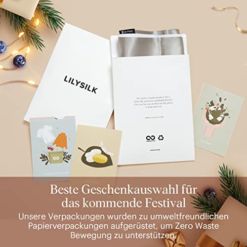 LILYSILK 19 Momme Seidenkissenbezug 40x60 Uniseite 100% Maulbeerseide Kissenbezug, Uniseite aus Baumwolle Kopfkissenbezug mit Reißverschluss Haar- und Hautpflege Seidenbezug 1 Stück—Elfenbein - Image 7