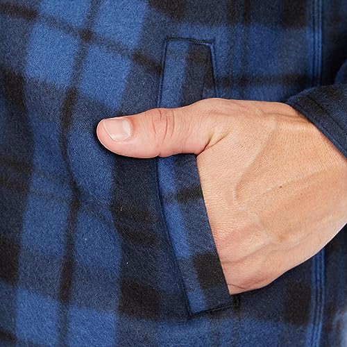 Image of Smith's Workwear Men's Big Men's Sherpa-lined Microfleece Shirt Jacket