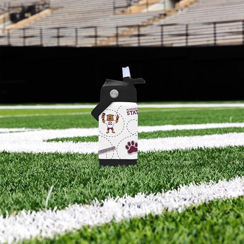 Image of Logo Brands NCAA Mascot Stainless-Steel Kids Bottle -Soft Silicone Mouthpiece, Easy To Carry, Kid-Friendly Design- Great For School & On-The-Go