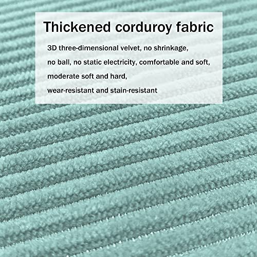 DOTBUY Velvet Chair Cushions With Ties and Zipper Removable Covers Non Slip Seat Pads Dining Garden Office Chair Indoors Outdoors (Light Green,43x41x35cm) - Cosy Home Interiors DOTBUY Velvet Chair Cushions With Ties and Zipper Removable Covers Non Slip Seat Pads Dining Garden Office Chair Indoors Outdoors (Light Green,43x41x35cm) - Image 2