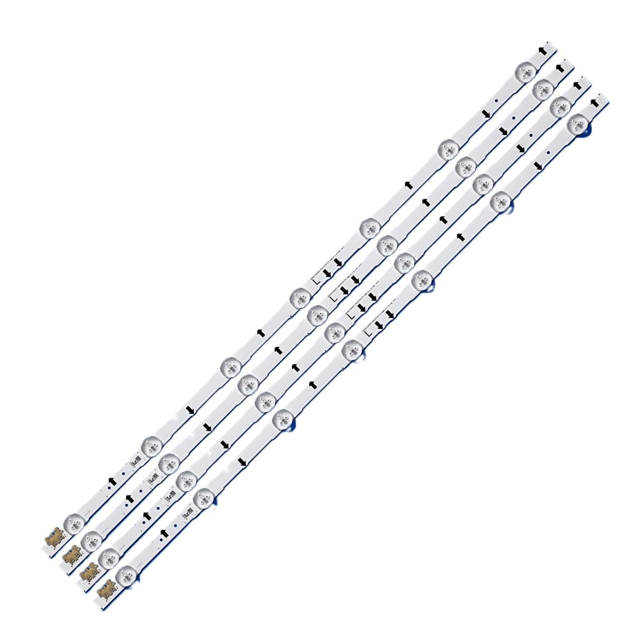 Striscia di retroilluminazione a LED adatta per UE32H6400AK UE32H6400AW UE32H6410AU UE32H6200AY UE32H6230AK UE32H6270AS D4GE-320DC1-R2 UE32J5000AK (4 pezzi per 1 TV)